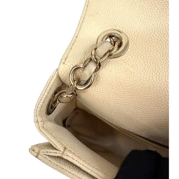 CHANEL Ivory Flap Seasonal Bag A-A15848 - Picture 10 of 11